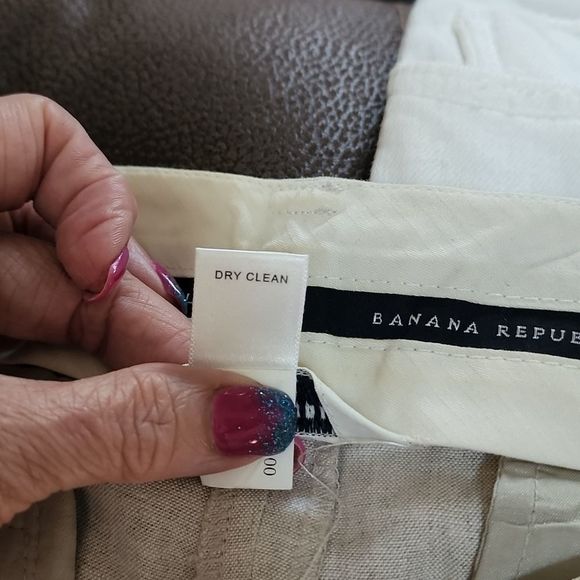 VEUC Sz 6 BR Linen Trousers - Picture 6 of 11